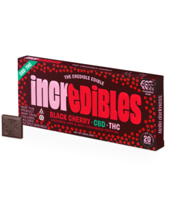 Black Cherry Incredibles chocolate bar