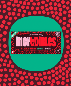 Black Cherry Incredibles chocolate bar